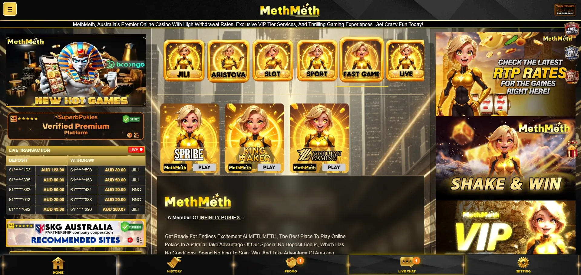 MethMeth online casino